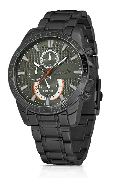 Polo Air ساعة يد رجالية أسود-أخضر إنسايد PL-0776Ex