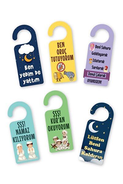 aşkın concept RAMAZAN BAYRAMI 7'Lİ RAMAZAN KAPI KOLU ASKISI Eğlenceli