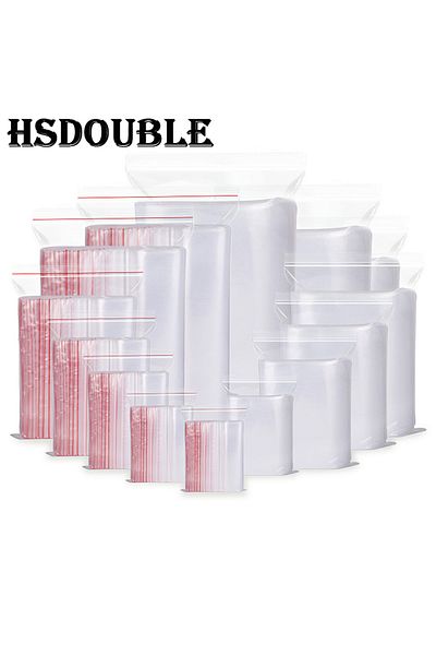Choice Double Sided 8-Wire 8 x 12cm(100pcs) 100 Pcs/Pack 5-12 Wire Self Seal Clear Plastic Poly Resealable