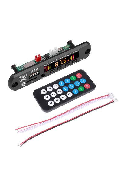 Choice Black Kebidu 9v 12v Car Mp3 Wma Decoder Board Audio Mp3 Player Usb Tf Fm Radio Module Wireless Bluet