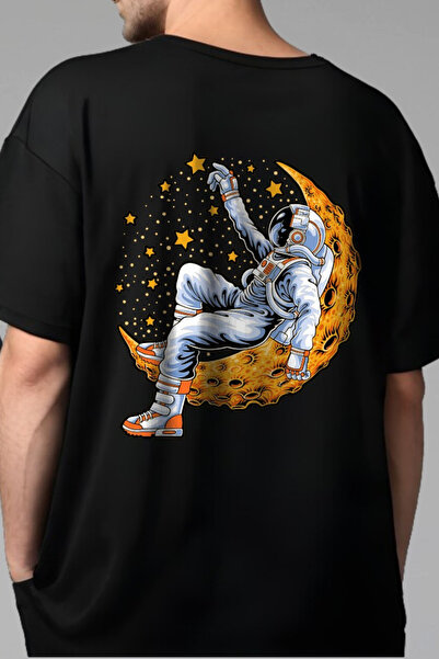 Wish BF Tricou oversize cu imprimeu Moon Astronaut