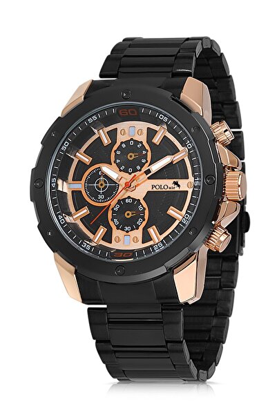 Polo Air Spor Erkek Kol Saati Siyah-bakır Renk