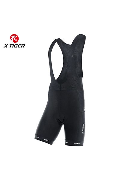 Choice L DBK-34801 X-TIGER Men Cycling Bib Shorts with Back Pocket 5D Gel Padded Bike Shorts for Men Mounta