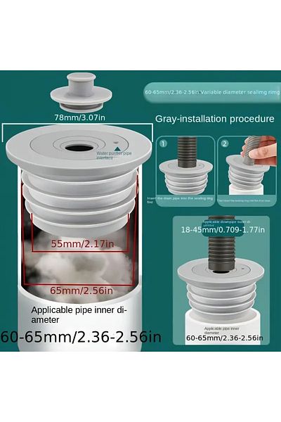 Choice 60-65mm 1pc Anti-backflow Odor Prevention Device For Sewer Pipes Kitchen Sinks Washing Machines Sili