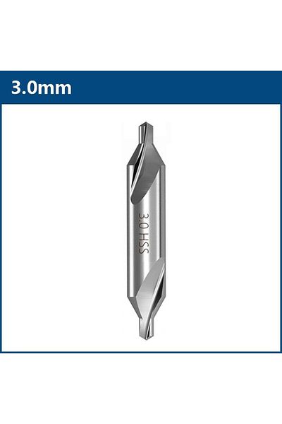 Choice 3.0mm Hss Combined Center Drill Bits 60 Degrees Core Drill Bit 1.0-6.0mm Metal Drilling Tools Counte