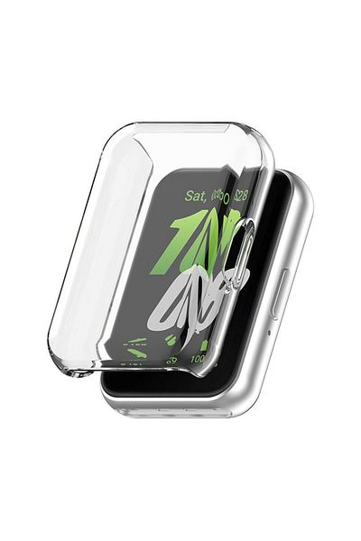 Choice For Galaxy Fit 3 Transparent Soft Tpu Case Glass For Samsung Galaxy Fit 3 Screen Protector Bumper Sh