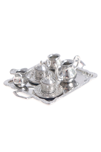 Choice لعبة بيت الدمية الفضية المصغرة، مزهرية معدنية فضية، إكسسوارات ديكورية ...