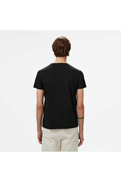 Lacoste Erkek Slim Fit Bisiklet Yaka Siyah T-Shirt