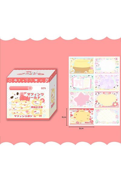 Choice Red Kawaii Pull-out Sticky Note Set Contains 256 Sheets With 8 Patterns Ins Style Notepad Roll Schoo