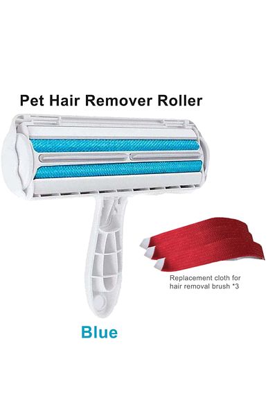 Choice Blue And Replacement Pet Hair Roller Remover Lint Brush 2-way Dog Cat Comb Tool Convenient Cleaning
