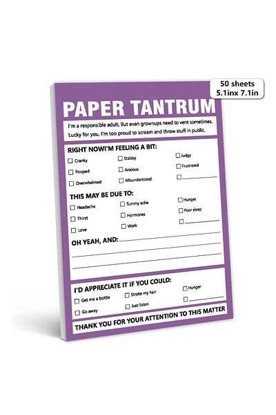 Choice Purple 1pc To-do Notepad - 50 Sheet Daily Planner Notepad, 5.1x7.1 Inch, Tear-off Notepad, Home, Off