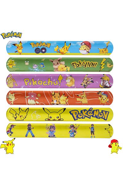 Choice Pokemon  Button Bracelet Pikachu Statue Anime Wristband Children's Clapping Band Education Toy Bo...