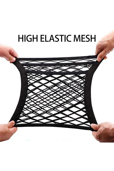 Choice Black Motorcycle Cargo Net High Elastic Double Layer Motorcycle Net For Helmet Storage Bungee Cargo