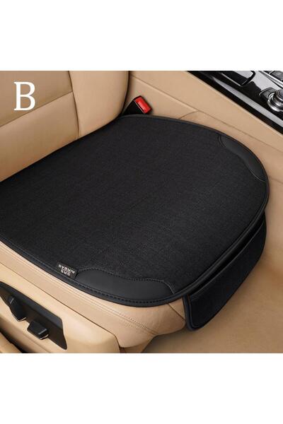 Choice غطاء مقعد السيارة من الكتان القابل للتنفس، غطاء وسادة حماية للمقعد الأ...