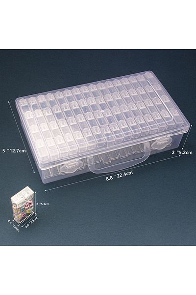 Choice 64g Xfp A Pcs Of 64 Slots Organizer Box Diamond Painting Beads Charms Jewelry Accessories Storage Bo