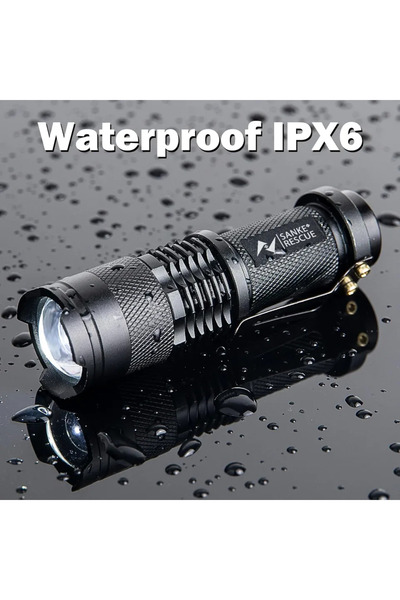 Choice1 1-5 Waterproof Tactical Flashlights Portable LED Camping Lamps 3-Mode Handheld Powerful LED Torch...