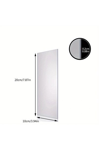 Choice 20 x 10cm 11.81 and 7.87inch Large Clear Acrylic Cake Scraper Smoother...