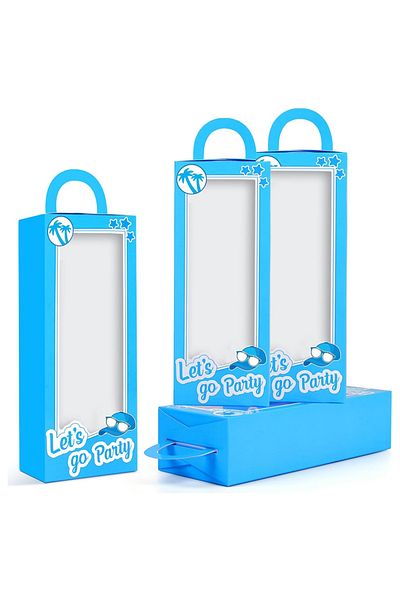Choice Other Blue 12pcs Blue Party Favor Boxes Blue Doll Gift Boxes Goodie Bag Candy Boxes Bachelorette Bri