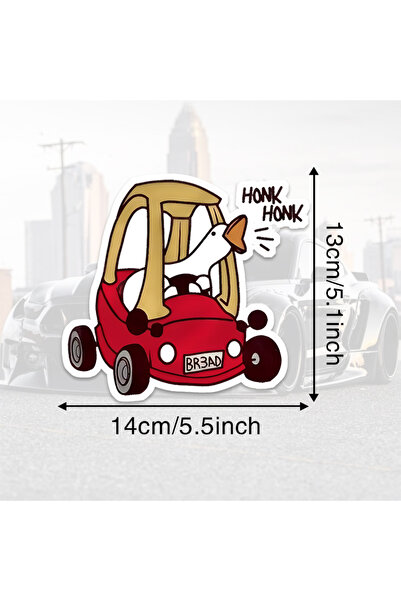 Choice 14x13cm DS69-PVC-14x13cm Funny Honk Goose Vinyl Sticker for Versatile ...