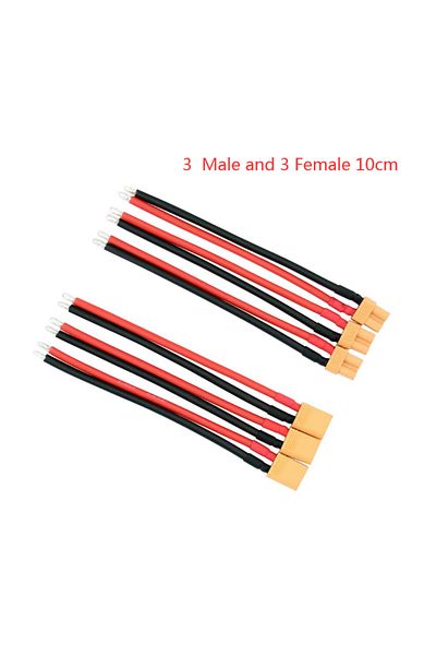 Choice 3 Pair 10cm Xt30 Pigtail Plug Male And Female Connector With 100mm/150mm 16awg Tinned Wire Cable F