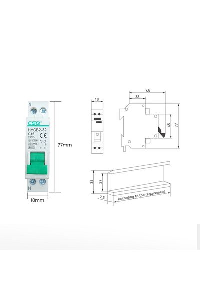 Choice 1 16a Dz30-32 Dpn 1p N Mini Circuit Breaker Mcb 6a 10a 16a 20a 25a 32a Din Rail Mounting Cutout Mini