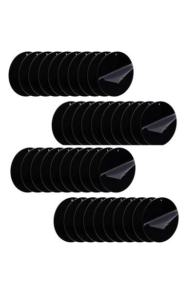 Choice 50pcs 50pcs Black Acrylic Blanks Round Circle Disc Christmas Ornaments For Vinyl Painting Engraving