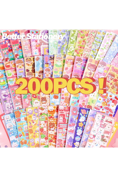 Choice مجموعة ملصقات كاواي لطيفة للأطفال مكونة من 200 قطعة من 20 إلى 200 قطعة...