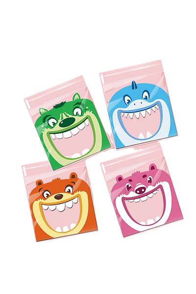 Choice 7x7cm Other Multi Cute Printing Opp Self-sealing Bag, Lovely Animals Big Mouth Printed Gift Decorati