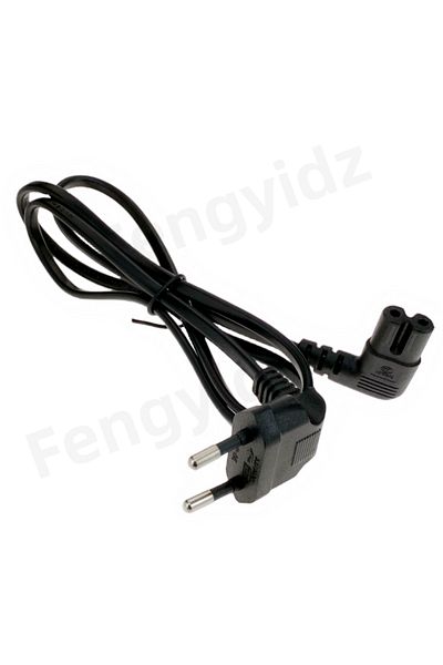 Choice كابل مزود الطاقة بزاوية قائمة 3 متر من Schuko Cee7/16 Europe 2pin Male إلى Iec 320 C7 بزاوية 90 درجة