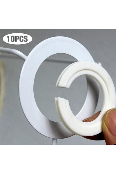 HUXUAN One Size 10pcs E27 To E14 Lampshade Lamp Light Shades Socket Reducing Ring Adapter Washer