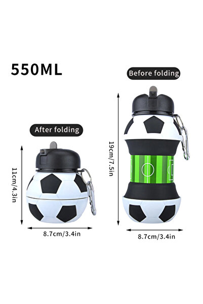 Choice 550ml 550ML Football Cup Fold Water Bottle Cups Mug Outdoor Sports Basketball Football Baseball Tenn