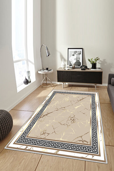 Zeria Home Covor de bucătărie modern, lavabil, cu bază anti-alunecare, covor pentru sufragerie, covor pentru hol