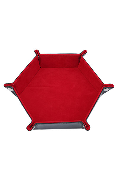 Choice1 حامل تخزين لعبة النرد السداسي القابل للطي ذو الوجهين مصنوع من جلد الب...