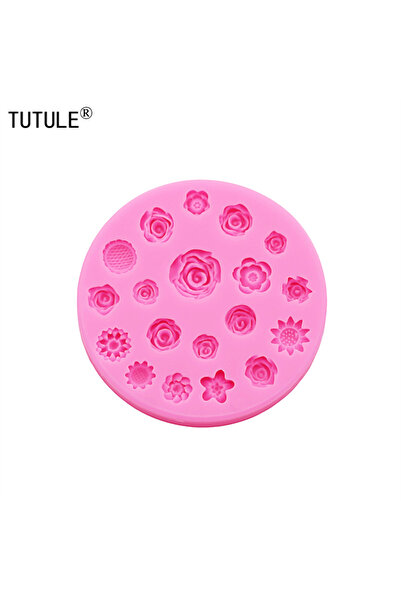 Choice1 قالب سيليكون على شكل زهور وردية من الراتينج على شكل زهرة غلاف هاتف حب...