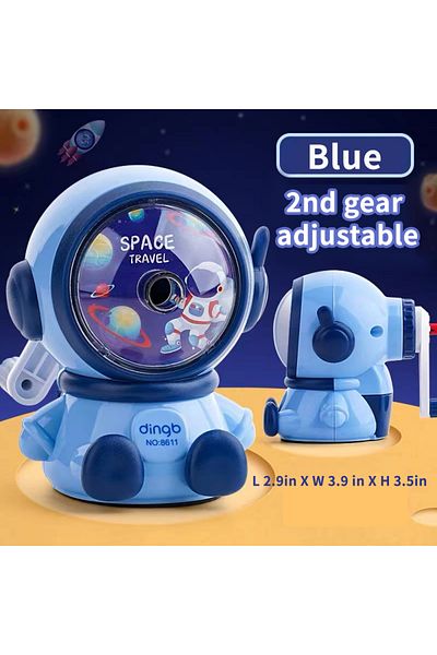 Choice 1Pcs Student Cartoon Hand Sharpener Astronaut Shape Sharpener Automatic Pencil Sharpener