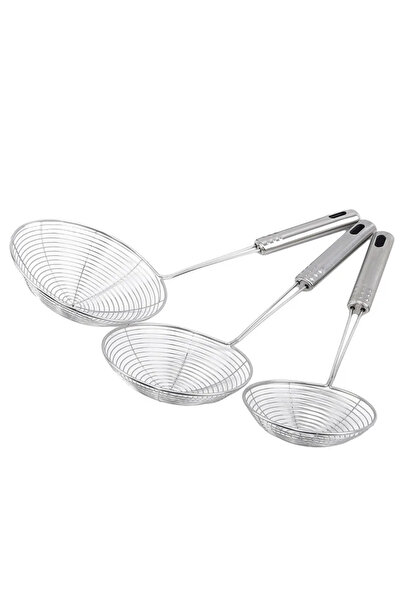 Choice مجموعة مصفاة دوتريو المصنوعة من الفولاذ المقاوم للصدأ بثلاثة أحجام، مث...