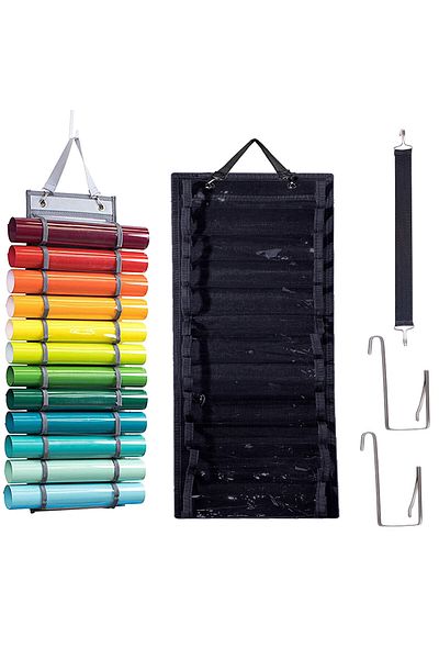 Choice 12 Grid Vinyl Roll Holder 24 Compartments Craft Vinyl Organizer Storage Rack Wall Mount Craft Room V