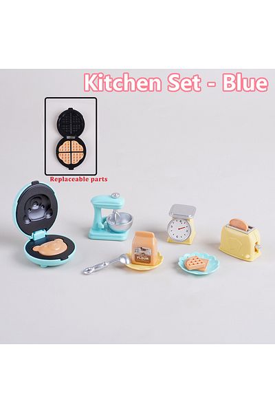 MSFTOYS Kitchen Set 1 Cooking Set 1:12 Rice Cooker Kitchen Furniture Model Pretend Game Dollhouse Miniature