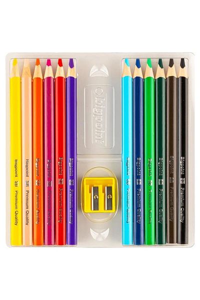 Bigpoint Triangle Jumbo Premium Dry Paint Pen 12 Colors