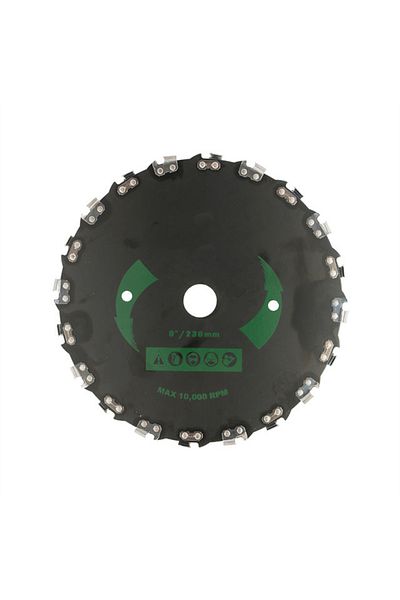 XMSJ 20 Teeth 9 Inch Steel Grass Trimmer Head Mowing Lawnmower Parts 14/20-tooth Disc Blade Grass Brush C