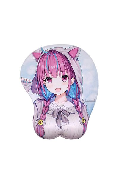 Choice Minato Aqua 3d Carpet Mouse Pad Minato Aqua Hololive Kawaii Wrist Rest Keyboard Anime Girl Mouse Pad