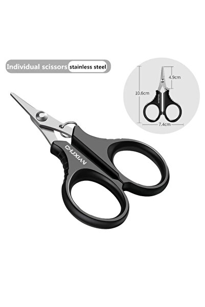 Choice كماشة مقص صيد مصنوعة من الفولاذ المقاوم للصدأ مطلية بالتيتانيوم لقطع ا...