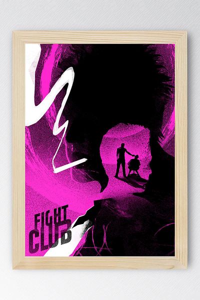 Saturn Pictură înrămată Fight Club - Pictură poster film Fight Club