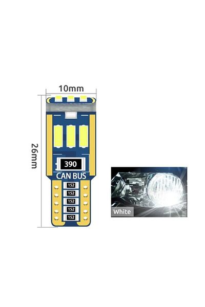 Choice 10 قطع بيضاء 10 قطع Canbus T10 Led W5w Led أضواء داخلية للسيارة 9led 4014smd لا يوجد خطأ 194 168 قراءة D