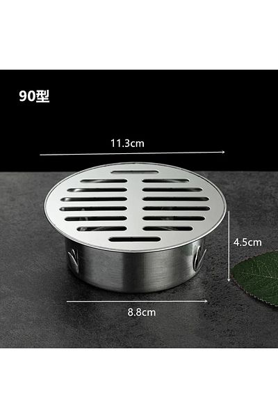 Choice 90mm Balcony Drainage Roof Round Floor Drain Cover Rain Pipe Cap Stainless Steel Hair Waste Collecto