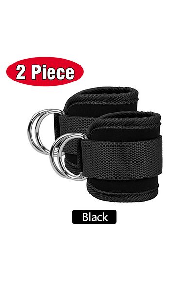 Choice Jk Black 2pcs Fitness Sports Straps Adjustable D-ring Support Cuffs Ankle Gym Workouts Pulley With B