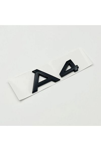 Choice Glossy Black A4 3d Abs Chrome Glossy Black Car Trunk Letters Numbers Emblem For A1 A3 A4 A5 A6 A7 A8