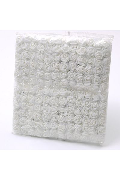 Choice 144pcs-white 144pcs Mini Lace Pe Rose Foam Flower Heads Bouquet For Wedding Home Decoration Scrapboo