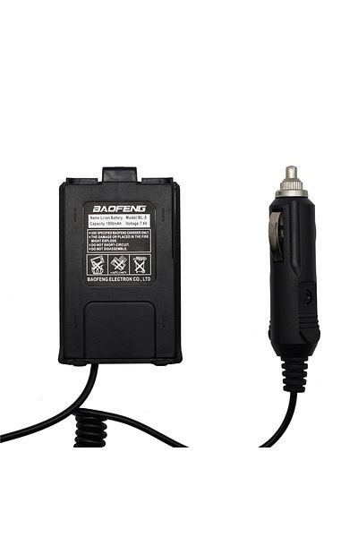 Choice شاحن سيارة 5r-carcharger Baofeng Battery Eliminator لشاحن سيارة Baofeng Uv5r Uv-5re Uv-5ra ثنائي الاتجاه 12