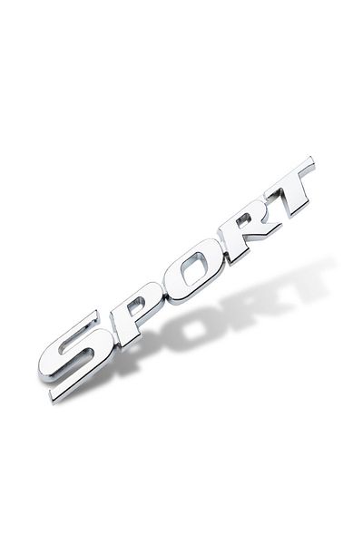 Choice 3D Chrome ABS Car Letters Logo SPORT Emblem Badge Sport Stickers Car Rear Trunk Accessories
